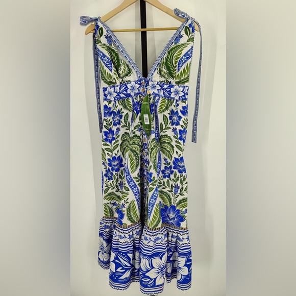 Farm Rio Off-White Tropicance Organic Cotton Midi Dress - Picture 5 of 5